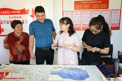 书画名家走进乡村 文化浸润美丽乡村——天津市文化艺术商会赴蓟州区南齐庄村开展文化下乡活动